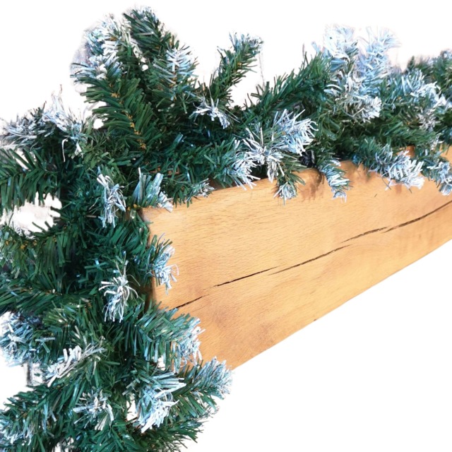 Premier 270cm (9ft) x 25cm Snow Tipped Green Christmas Garland Decoration