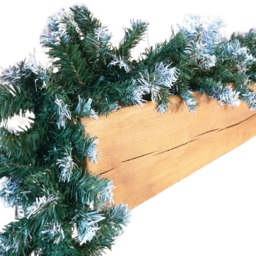 Premier 270cm (9ft) x 25cm Snow Tipped Green Christmas Garland Decoration