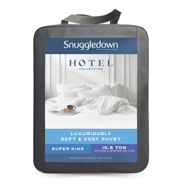 Luxuriously Soft & Cosy Duvet, 10.5 Tog, Super King White Super King