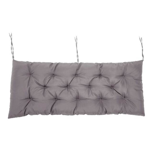 Living and Home Outdoor Waterproof Bench Seat Cushion, 120x50cm, Dark Grey