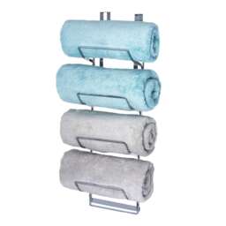 Over Door Towel Holder Rack Chrome