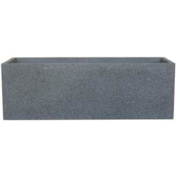 Window Box Textured Concrete Effect Grey Outdoor Garden Planter L70 W22.5 H23.5 cm, 37 ltrs Cap.