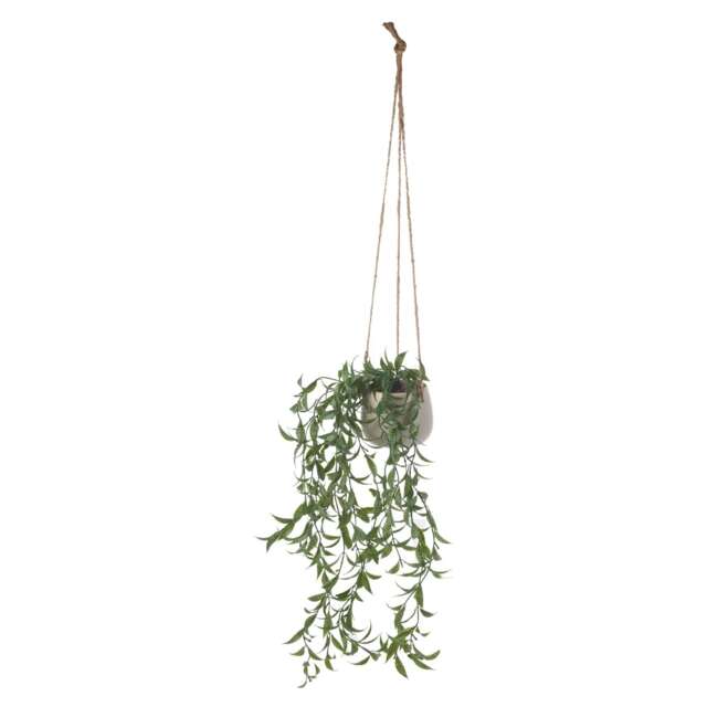 Macrame Hanging Planter Flower Pot Jute Rope Indoor Outdoor Garden Hanger Holder Green Grey & Green 1 Pot 1