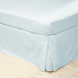Belledorm Easycare Percale Platform Valance - Duck Egg Blue - Kingsize