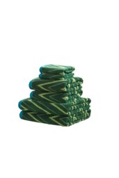 Helix 6 Piece Cotton Towel Bale Set Luxury Soft Absorbent Green Bath towel