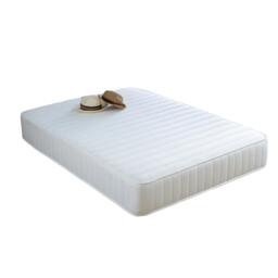 Grey Collection Straight Line Mattress - Memory Foam & Open Coil Spring Support White European Small Single