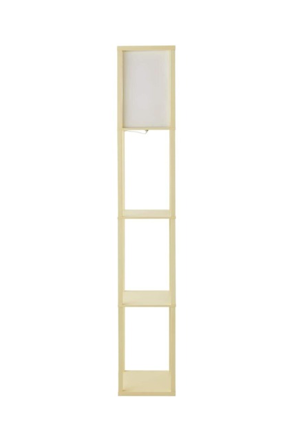 ValueLights Struttura Yellow Shelving Floor Shade