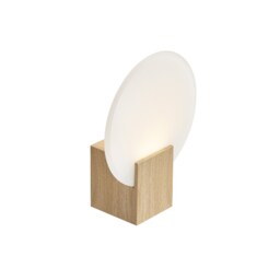 Nordlux Hester Indoor Wall Light Brown Plastic Intergrated LED 3-Level Dimming - Mains Powered, IP44 Brown Wood