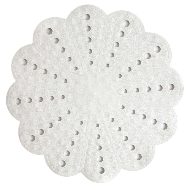Showerdrape Petal Anti-slip White Shower Mat 540mm Multi 1