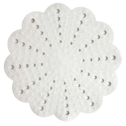 Showerdrape Petal Anti-slip White Shower Mat 540mm Multi 1