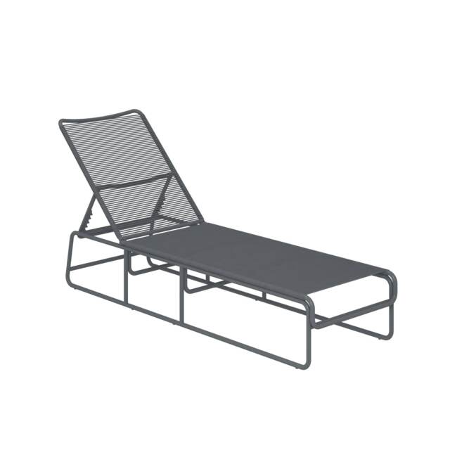 Cosmo Living Nyla Sun Lounger Charcoal Grey Charcoal One Size
