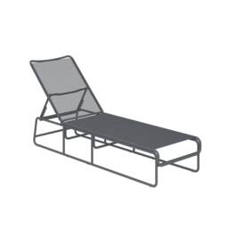 Cosmo Living Nyla Sun Lounger Charcoal Grey Charcoal One Size