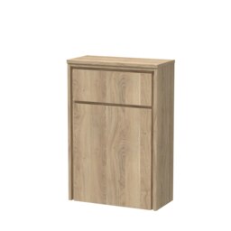 Contemporary Floor Standing WC Unit - 818 x 555 x 260mm - Bleached Oak Brown 255 x 550 x 818mm