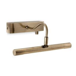 LED 1 Light Picture Wall Light c, w Dimmer Switch Antique Brass