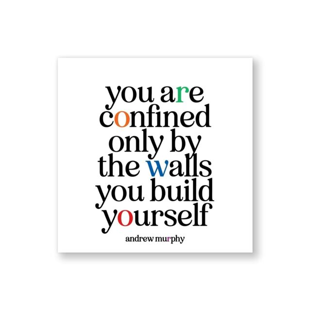 Quotable Inspirational Quote Fridge Magnet You Are Confined 9cm