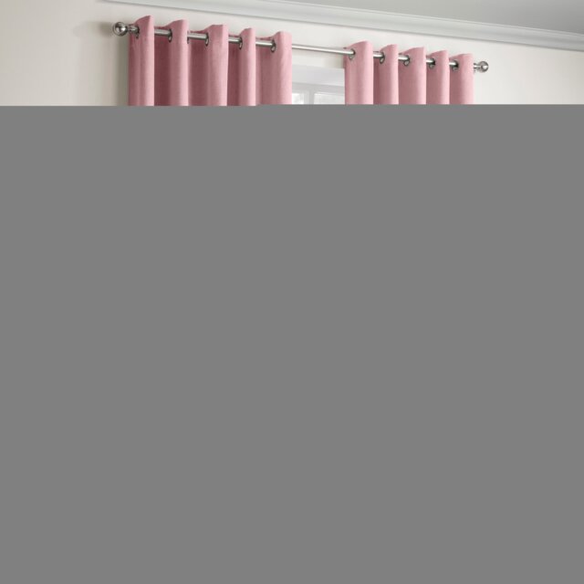 Enhanced Living Vogue Blush Pink 90 x 108 inch (229x274cm) Eyelet Thermal Noise reducing Dim Out Curtains (PAIR)