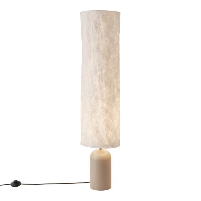Nordlux Talli Indoor Floor Lamp Brown Tyvek E27 Crinkled Fabric - Mains Powered, IP20