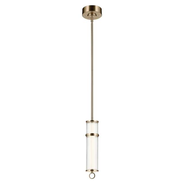 Riven Integrated LED Pendant Light Champagne Bronze 2860K