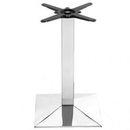 Foundation Table Base - Max Size 90Cm DiameterOr 80Cmx80Cm Silver