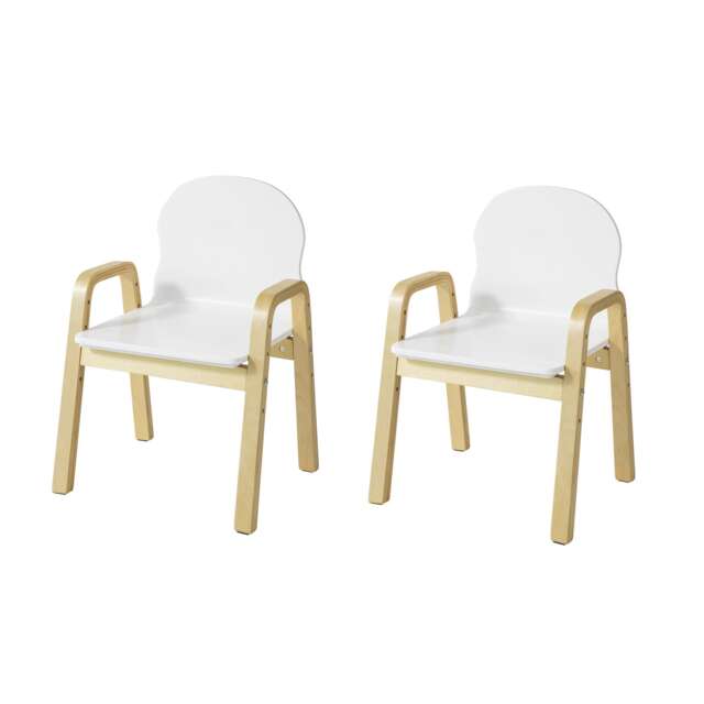 SoBuy KMB24-Wx2,Set of 2 Kids Chairs Wooden Children Chairs