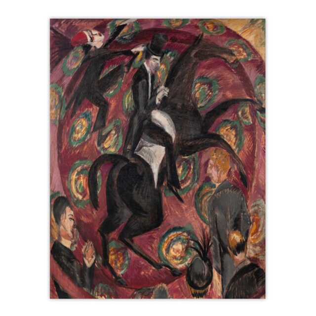 Circus Rider Castanets Dancers Kirchner Huge Wall Art Print 18X24 In