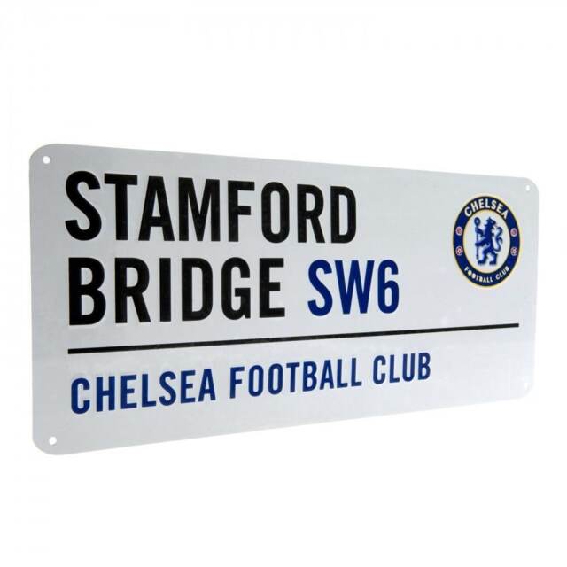 Chelsea FC Official Street Sign White White 1