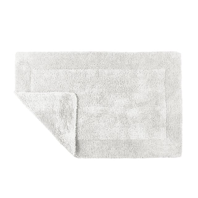 Heavyweight Reversible Bath Mat Rug 53 x 85cm - White