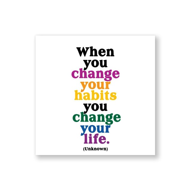 Quotable Inspirational Quote Fridge Magnet Change Your Life 9cm