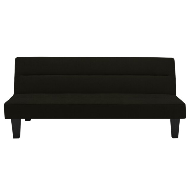 Kebo Sofa Bed Sofa in Velvet Black Black Black Three Seater