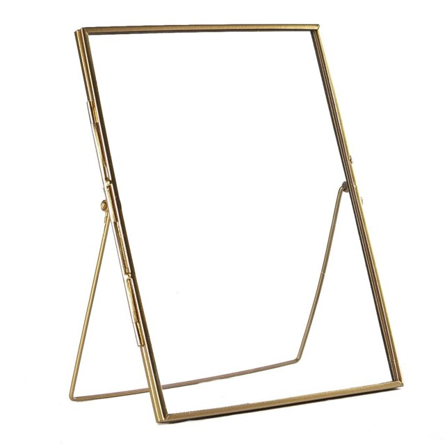 "Nicola Spring Standing Metal Photo Frame - 8"" x 10"" - Rose Gold"