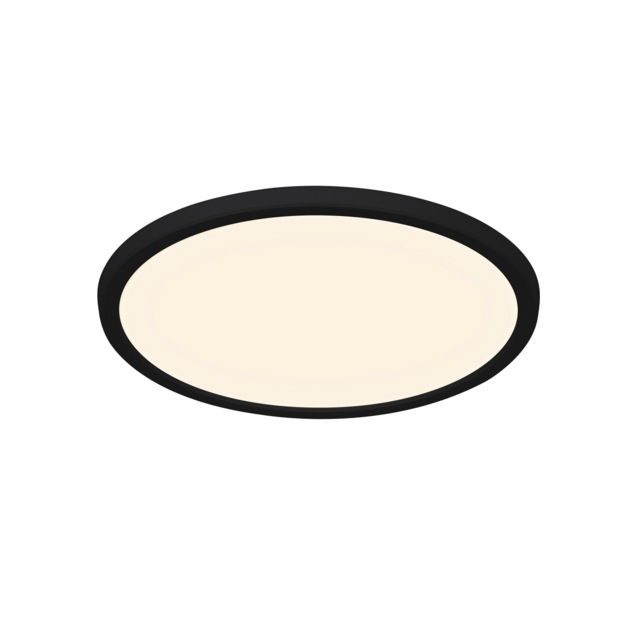 Nordlux Oja Indoor Ceiling Light Black Plastic Intergrated LED 25,000hrs - Mains Powered, IP54