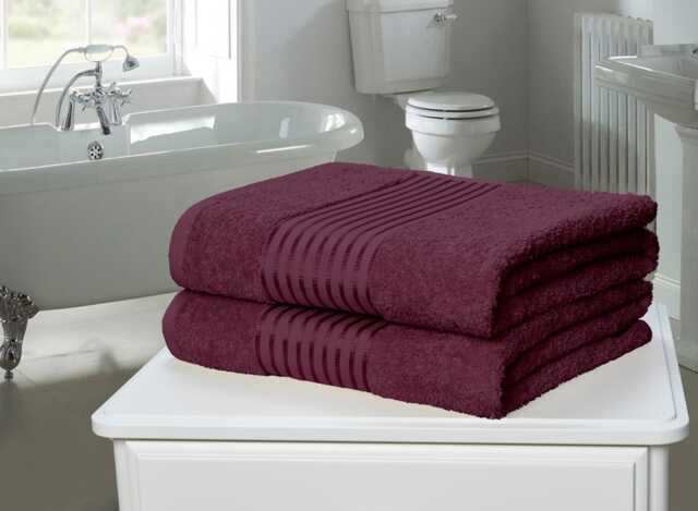 Windsor 500 gsm Cotton Super Soft And Absorbant Towel Purple Face cloth 1