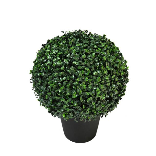 True Products Premium Artificial Boxwood Potted Topiary Ball 30cm Dia.