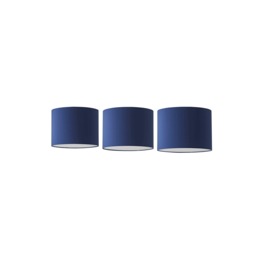 ValueLights Torbery Set of 3 Navy Nesting Ceiling Shades Blue