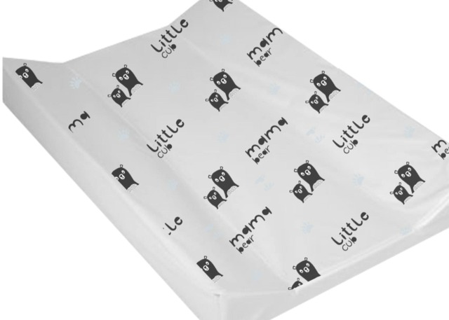 Babybase Anti-Roll Wedge Changing Mat Mama Bear White