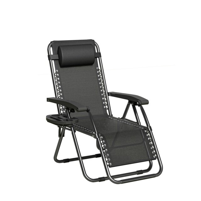 Zero Gravity Reclining Garden Chair Sun Lounger Recliner Textilene