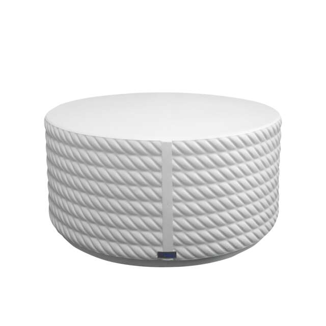 Direct Wicker Outdoor Indoor Concrete Furniture Coffee Table, White