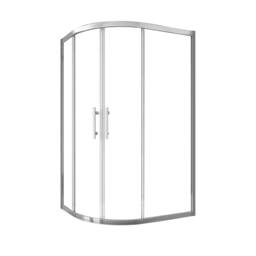 Aica Bathrooms 1000x900x1850mm Quadrant Shower Enclosure Walk In Corner Cubicle Glass Screen Door Chrome