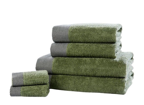 Tidal Pure Cotton Face Towels Super Soft and Absorbant Green Face cloth 1
