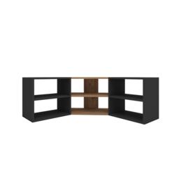 Verza Corner TV Stand with 6 Open Shelves