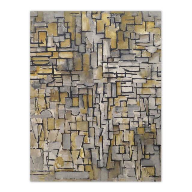 "Tableau No 2 Composition No VII Mondrian Wall Art Poster Print 12X16"""