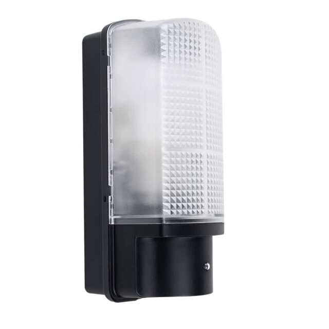ValueLights Griffin Outdoor IP44 Dusk to Dawn Bulkhead Wall Light and Cool White Bulb