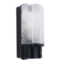ValueLights Griffin Outdoor IP44 Dusk to Dawn Bulkhead Wall Light and Cool White Bulb