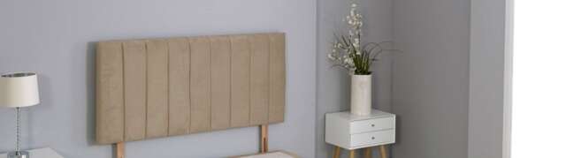 "Mink Plush Velvet 9 Panel Headboard Multi 4FT Small Double 26""inch Headboard"