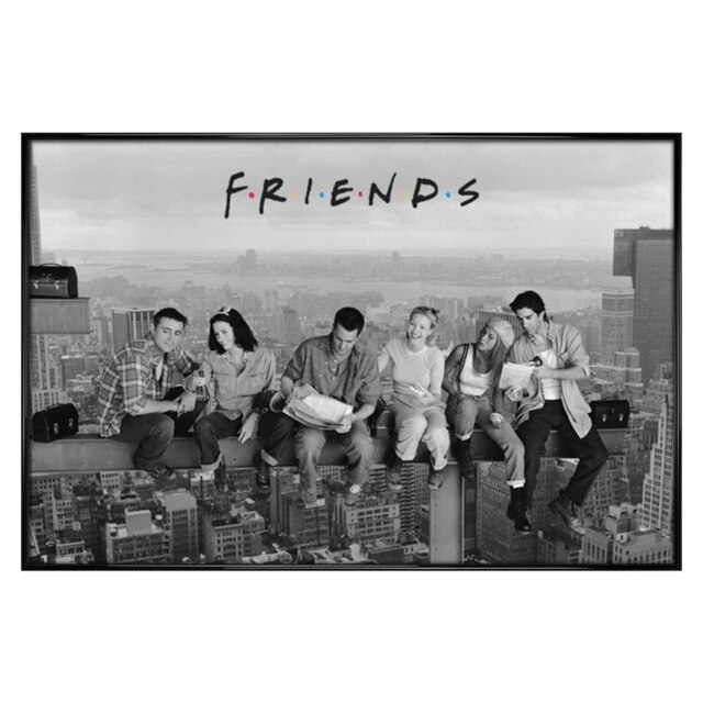 Gloss Black Framed Friends Skyscraper Maxi Poster Framed Poster