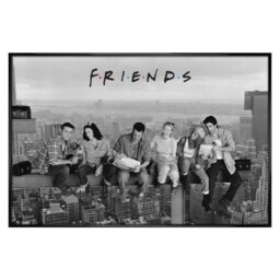 Gloss Black Framed Friends Skyscraper Maxi Poster Framed Poster