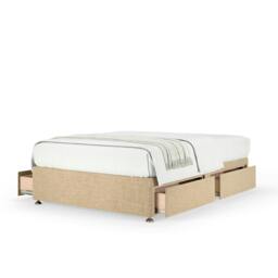 Memory Maestro Memory Foam Cream Linen 4 Drawer Divan Set King Size