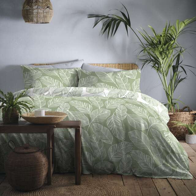 Fusion Matteo Duvet Cover Set Green