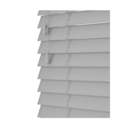 100cm Dove Grey Faux Wood Venetian Blinds with String (120cm Drop) Grey Grey