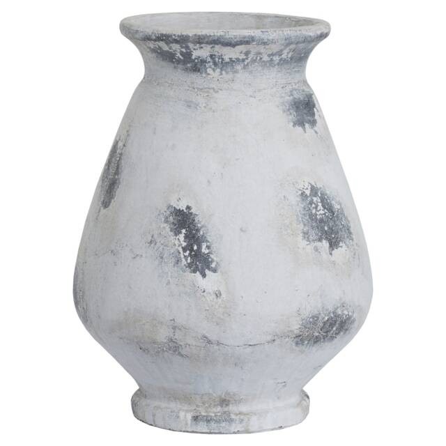 Hill Interiors Naxos Large Antique Style Vase - White - One Size